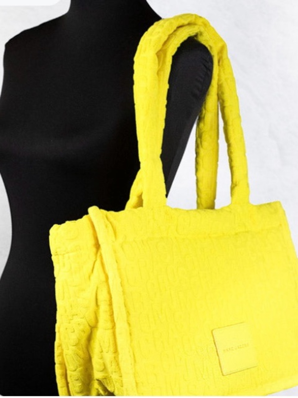 Marc Jacobs Yellow Quilted Cosmetic Pouch - Picture 1 of 7